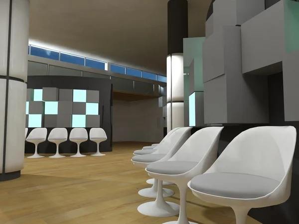 病院待っている部屋、概念的なアーキテクチャ、クリーンな空間. — ストック写真