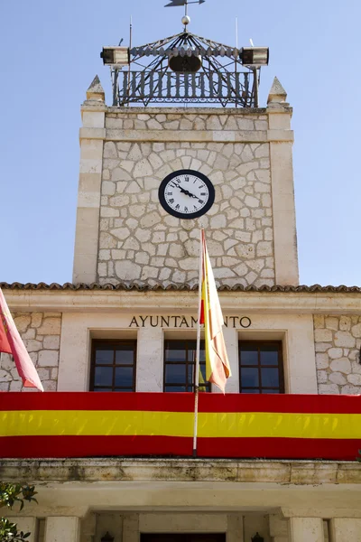 Typical facade of City Hall, Spain — Stock Photo, Image