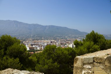 Denia alicante görünümünden kale