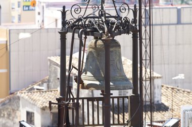 denia, İspanya da Belltower ve tapınak çan