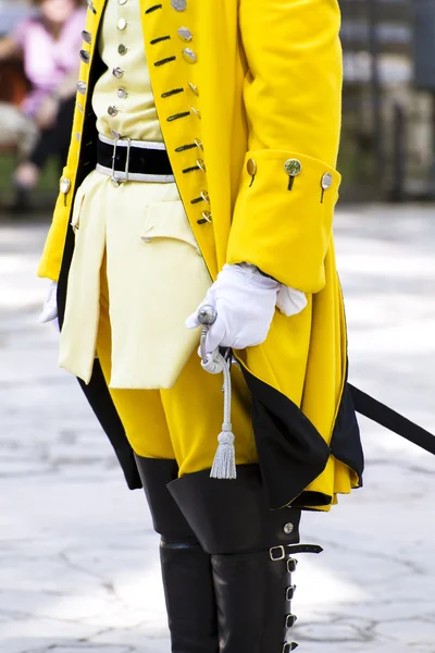 Guardia Real durante la recreación de la Guerra de Sucesión — Foto de Stock