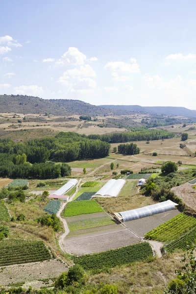 Odlad mark i landsbygdens landskap — Stockfoto