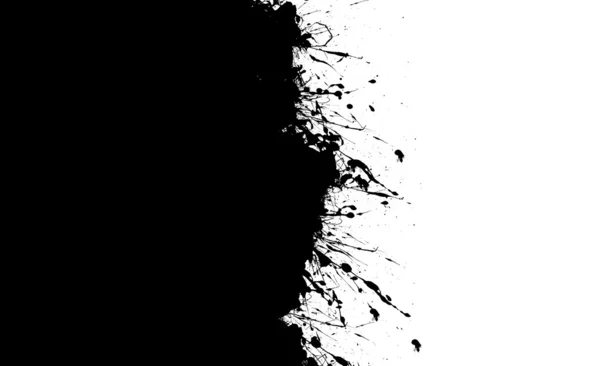 Zwarte inkt vlekken — Stockfoto