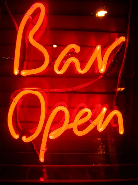Bar open — Stock Photo, Image