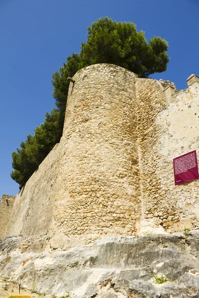 Arabski zamek w denia Hiszpania — Zdjęcie stockowe