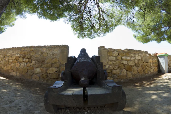 Cânone medieval amanhã, Denia Espanha — Fotografia de Stock