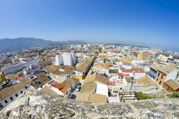 Denia alicante view from castle — Stock Photo, Image
