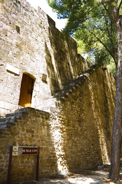 Арабською замок в Іспанії Denia — стокове фото