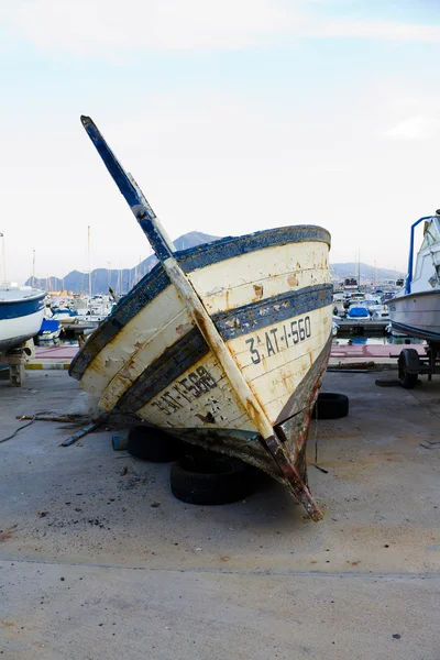 Ship in dry dock — Stock Photo, Image