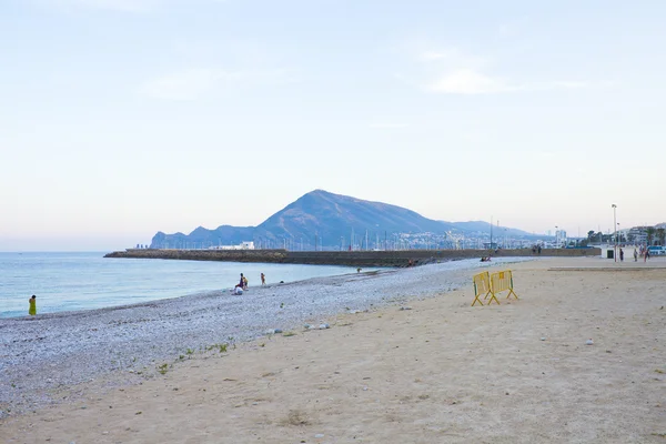 Vakker strand om sommeren, Altea Spain – stockfoto