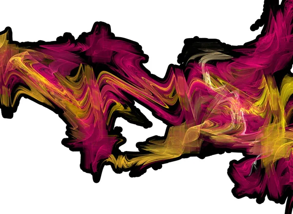 Abstract Wave. Colorful brush strokes, graffiti