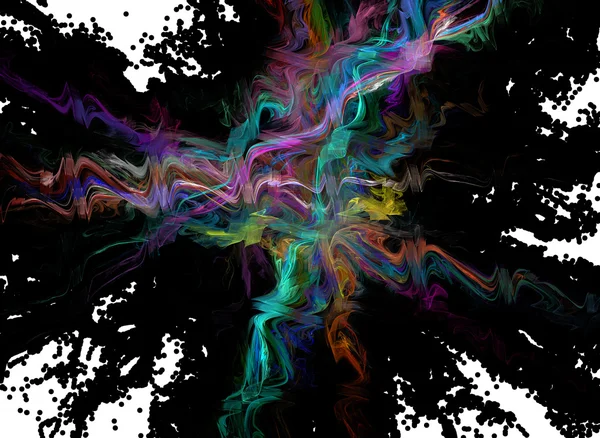 Onda abstracta. Fantástico diseño fractal — Foto de Stock