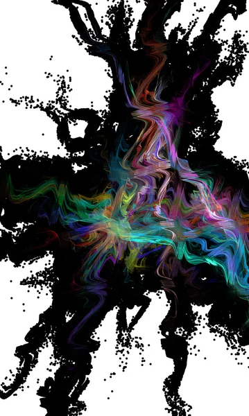 Abstraktní vlna. barevný kartáč — Stock fotografie
