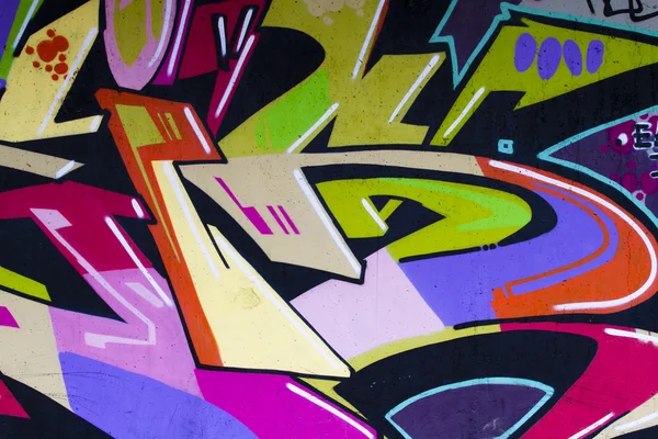 Disegni su una parete, segmento di un graffito — Foto Stock