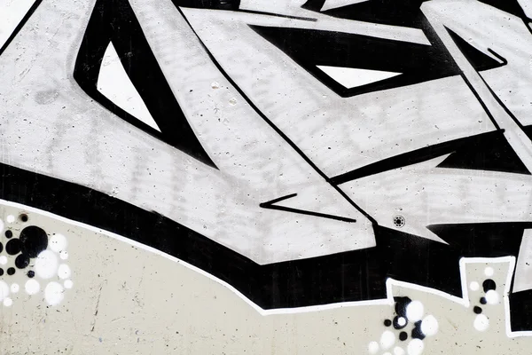 Sztuka uliczna, fragment miejskiego grafitti na ścianie — Zdjęcie stockowe