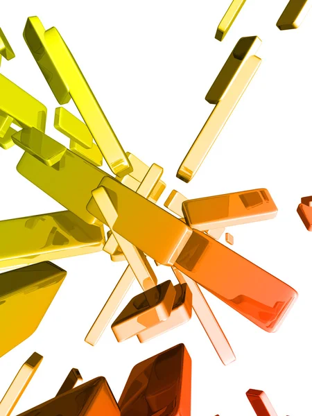 Lingotes 3d com efeitos de luz brilhante, barras de ouro — Fotografia de Stock