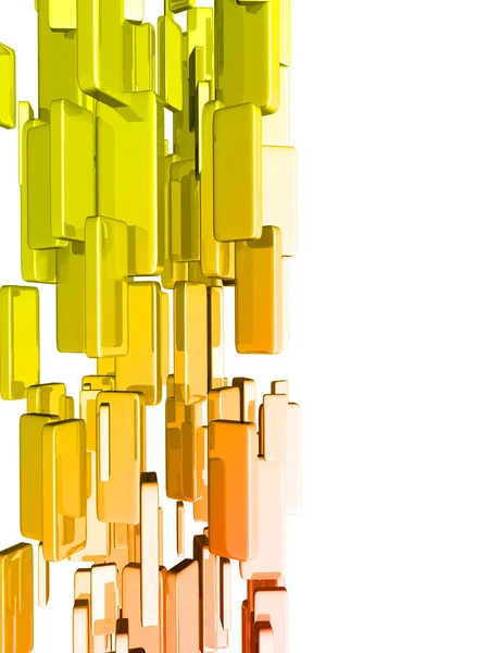 Parlak ışık efektleri, altın barlar ile 3D külçeler — Stok fotoğraf