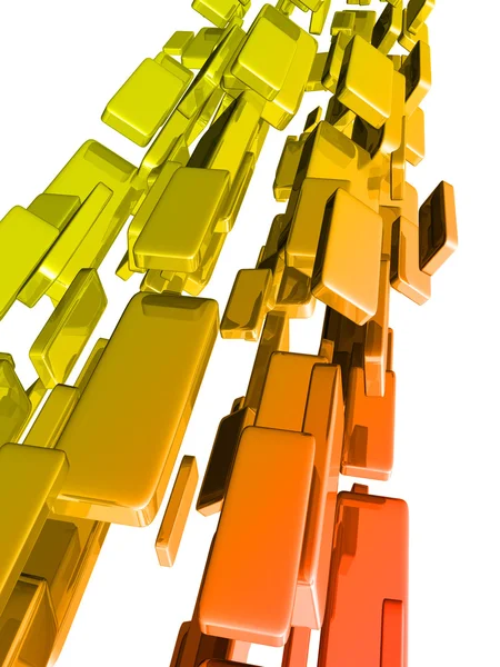 Lingotes 3d com efeitos de luz brilhante, barras de ouro — Fotografia de Stock