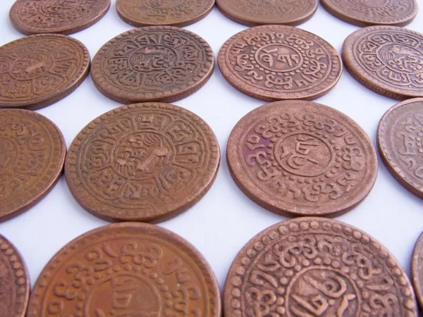 Monede tibetane — Fotografie, imagine de stoc