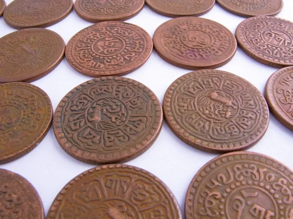 西藏硬币 — 图库照片