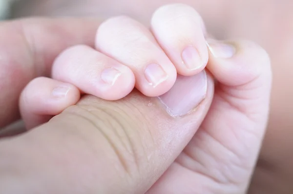 Новорожденная рука — стоковое фото