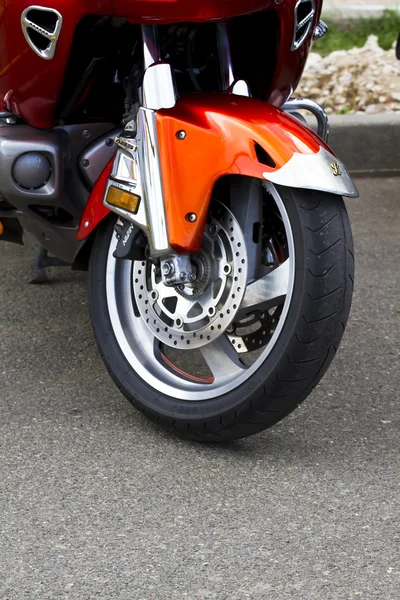 Колесо мотоцикла — стоковое фото
