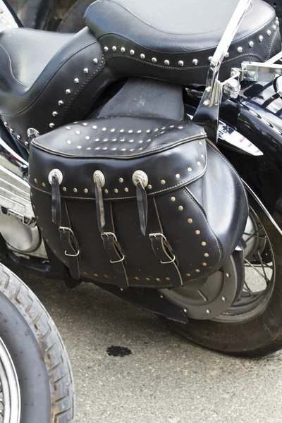 Motocicleta Saddlebag — Fotografia de Stock