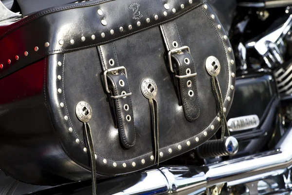 Motorcycle Saddlebag — Stock Photo, Image