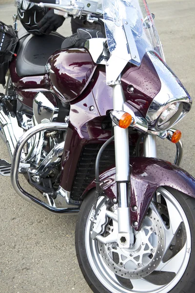 Motocykle chromowane silnika. rowery przy ulicy — Zdjęcie stockowe