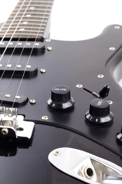 Steuerung der Lautstärke der E-Gitarre — Stockfoto