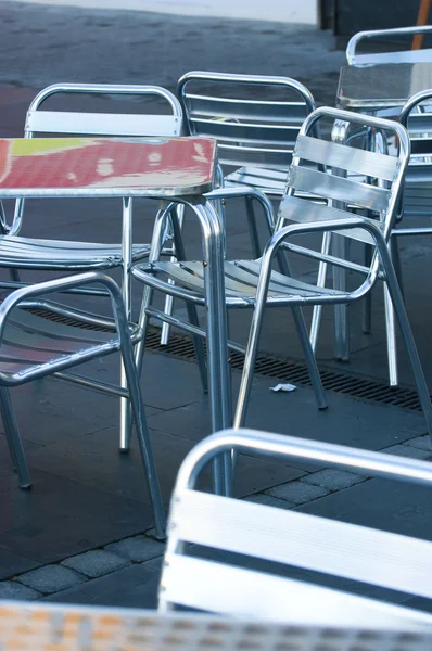 Sokak sandalye, metal — Stok fotoğraf