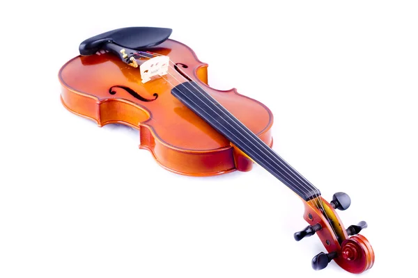 Vintage Violine auf weißem Hintergrund — Stockfoto