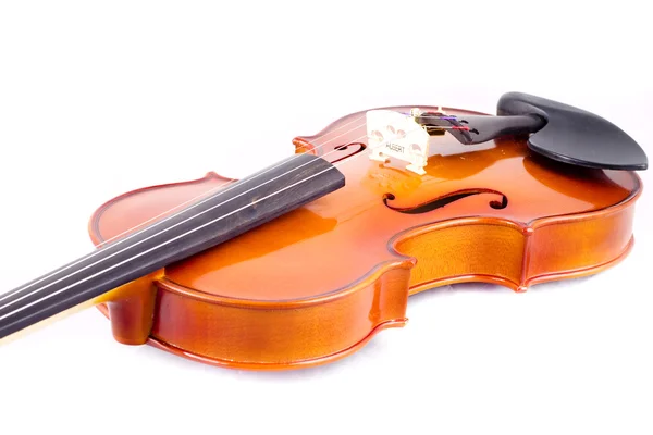 stock image Vintage violin over white background