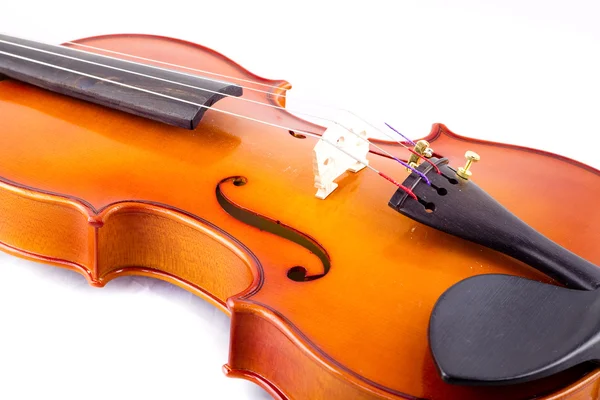 Violino vintage su sfondo bianco — Foto Stock