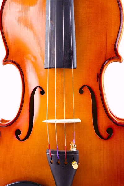 Vintage hegedű felett fehér háttér — Stock Fotó