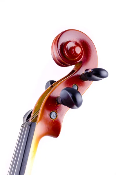 白い背景の上にヴィンテージのヴァイオリン — ストック写真