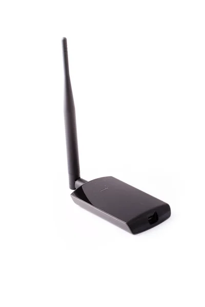 Ultra modern wireless access point, wlan antenna — Stock Photo, Image