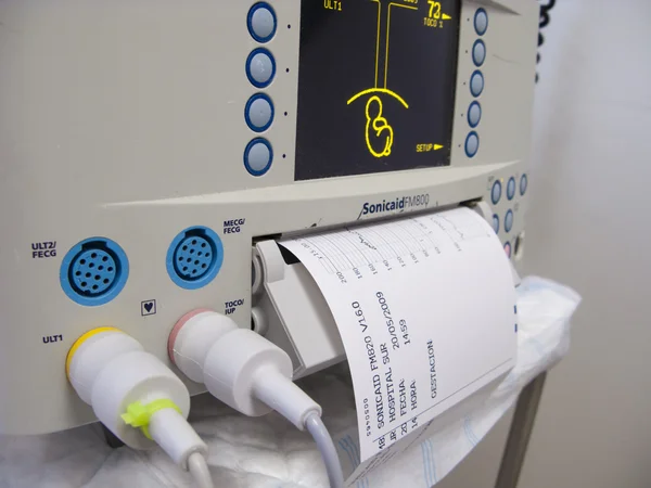 Hamile ultrasonik Makina — Stok fotoğraf