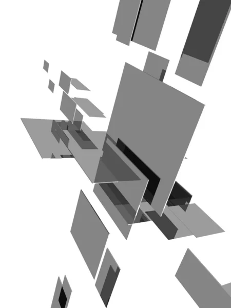 3d кубики с глянцевыми световыми эффектами — стоковое фото