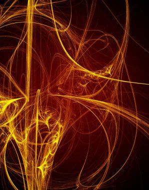 Fire abstract background, Power design. clipart