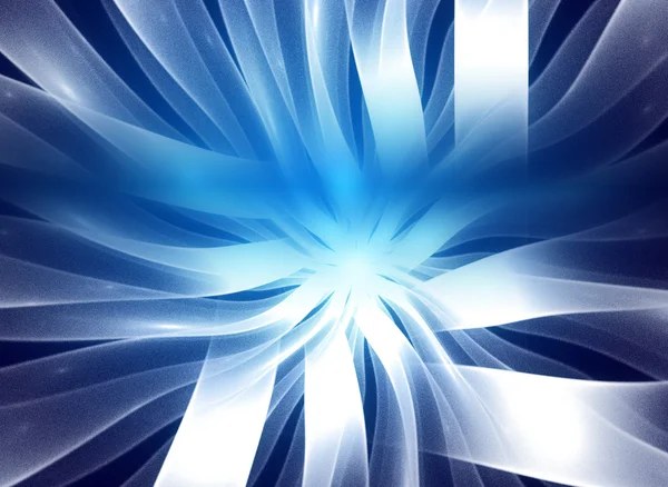 Design tecnológico abstrato fundo azul, fibra óptica. Sug... — Fotografia de Stock