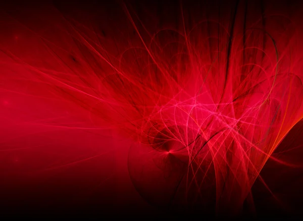 Erő, absztrakt struktúrák a sötét háttéren piros — Stock Fotó