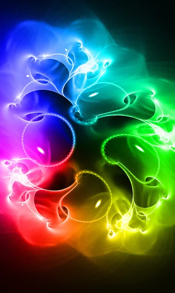 Colore di sfondo creativo con effetto arcobaleno — Foto Stock