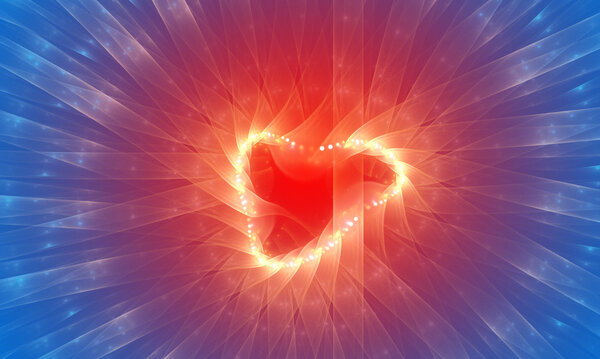 Синий и красный абстрактный фон. Эффект угасания
