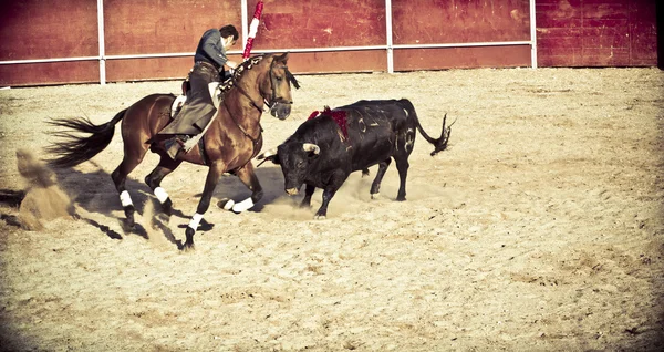 MADRID, SPAIN - SEPTEMBER 10: spanish bullfight. September 10, — Stock Photo, Image