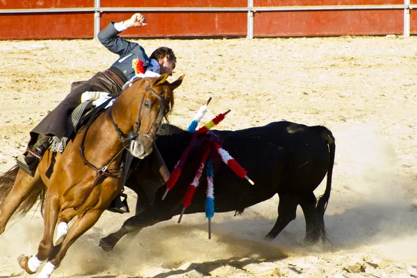 MADRID, SPAIN - SEPTEMBER 10: spanish bullfight. September 10, — Stock Photo, Image