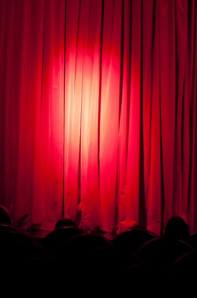 A curtain with spotlights — Stock Photo, Image
