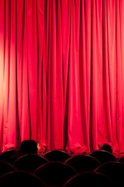 stock image A curtain with spotlights