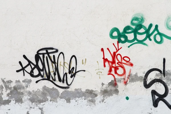Graffiti sur le mur, image urbaine — Photo