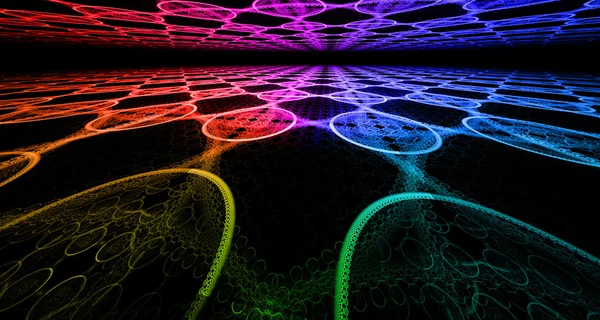 Ορίζοντα fractal, αφηρημένο τοπίο. — Φωτογραφία Αρχείου